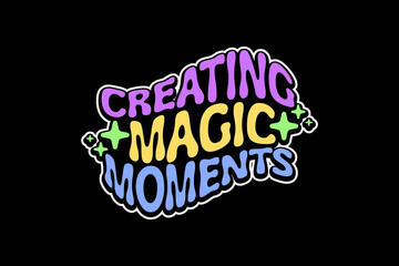 Aesthetic quotes sticker motivational typography streetwear graphic design templates