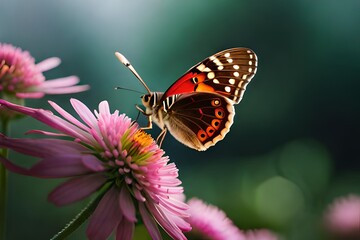 Obraz premium butterfly on flower