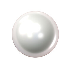 white backround isolated pearl with clipping path.