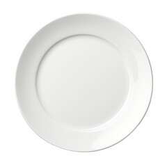 A plate, white, on a white backround.