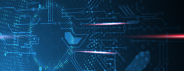 Abstract hexagon background. Technology poligonal design. Digital futuristic minimalism