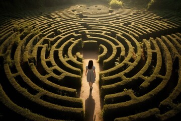 Feeling lost or trapped within the maze struggle with mental health