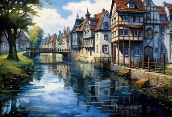 Obraz premium Captivating Landscapes and Architectural Wonders