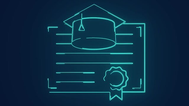 online education learning program school certification  animation