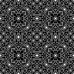 Vector pattern created by big white curve lines in black background