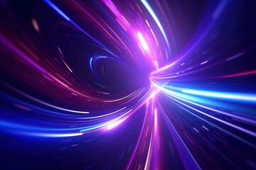 abstract futuristic background with pink blue glowing neon moving high speed wave lines and bokeh lights. Data transfer concept Fantastic wallpaper