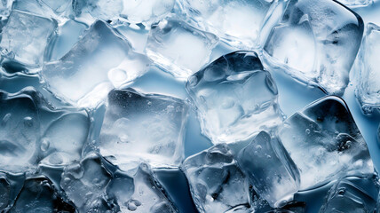 Background of geometric ice cubes texture. Fresh and frozen vibes