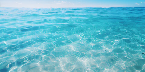blue water in the sea Generative Ai