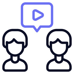 Virtual Collaboration Icon