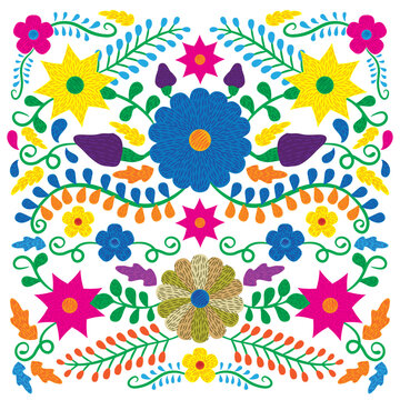 Mexican flower vector illustration design