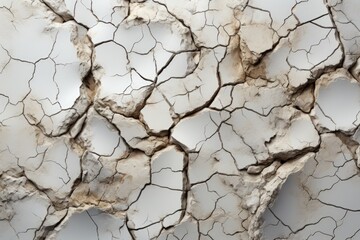 White marble crack stone texture background. Generative AI
