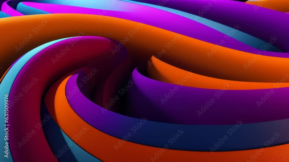 Poster A vibrant abstract design with flowing curves. Generative ai