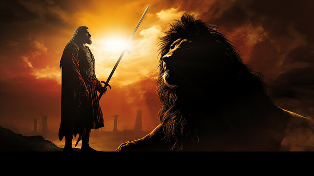 guerreiro e o rei leão 
