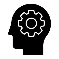 Artificial Intelligence Glyph Icon