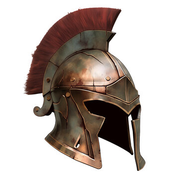 A gladiator helmet