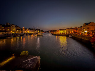 Port de Pornic la nuit