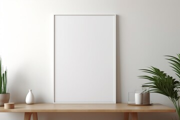 Empty Blank Poster Mockup in a Home Interior