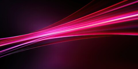 Futuristic tech artwork concept. Glowing abstract red wave. Modern design on black background. Red wave illustration on dark backdrop. abstract