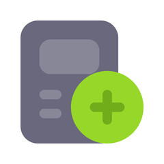 Fototapeta premium calculator flat icon