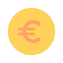 euro flat icon