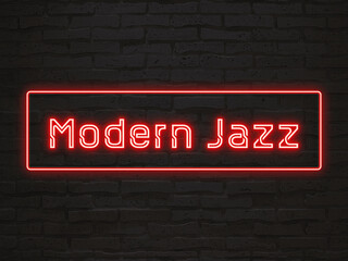 Modern Jazz のネオン文字