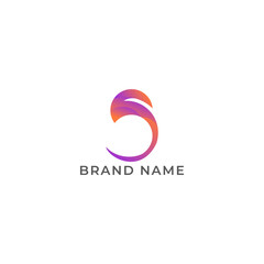 ILLUSTRATION LETTER S GRADIENT COLOR TECH GEOMETRIC LOGO ICON TEMPLATE ELEMENT DESIGN VECTOR