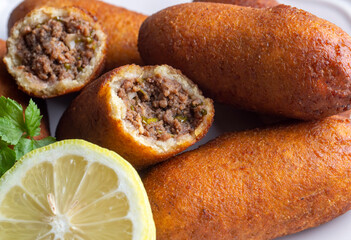 Kibbeh is a popular dish in Middle Eastern cuisine (Turkish name; icli kofte)