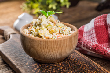 Russian traditional salad