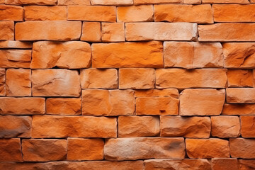 Orange stone wall texture background