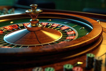 Playing roulette at casino, jackpot winners