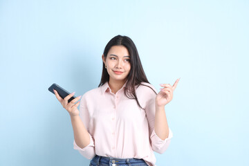 Naklejka premium Cute Asain Woman