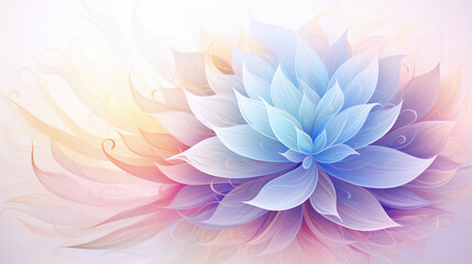 Mandala of Tranquility: Pastel Colors and Gentle Curves 