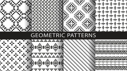 Seamless wallpaper patterns for design. Vector illustration.