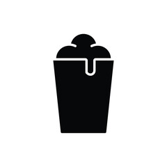 Soda cup icon. solid icon