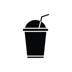 Plastic cup icon. solid icon