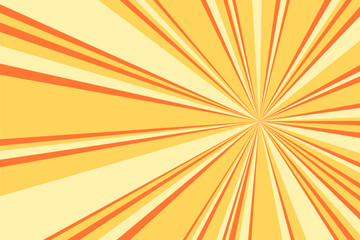 Sunburst background, sunshine pop art warm tone.

