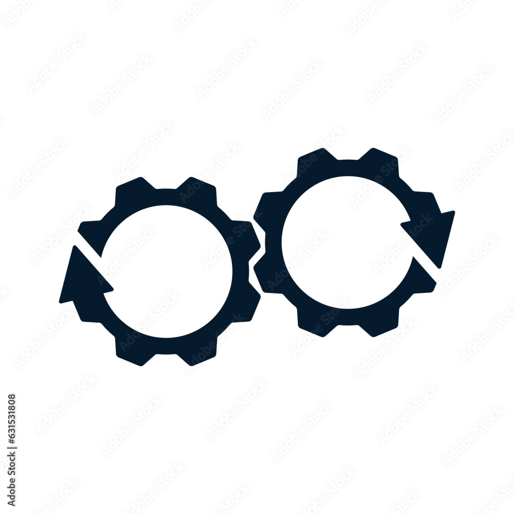 Aufkleber concept development and operation. vector icon isolated on white background.