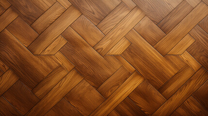 Aesthetic Fusion: Parquet Flooring with Rich Wood Texture
