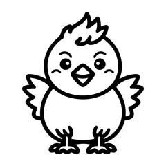 Chicken illustration vector logo