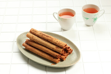 Kue Semprong Chinese Waffle Egg Roll