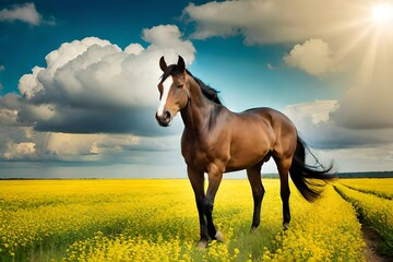 horse on a meadow