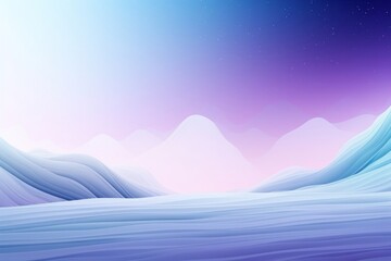 Smooth winter background wallpaper with blue and purple color tones, Generative AI