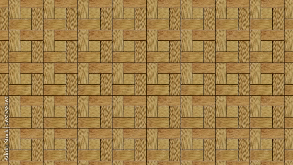 Poster 3d illustration, 3d rendering close-up 8k texture of wood effect tiles seamless texture background b