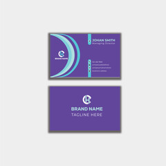 corporate business card design and vector template