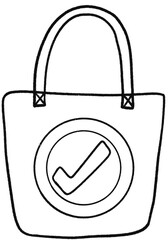 Fototapeta premium Use cloth bags instead of plastic bags.