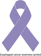 Esophageal cancer awareness symbol vector