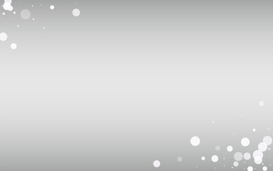 Winter Blizzard Vector Silver Background.