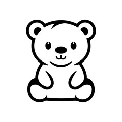 Obraz na płótnie Canvas Bear illustration vector logo