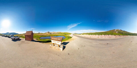 360 equirectangular photo Independence Pass Continental Divide Twin Lakes Colorado