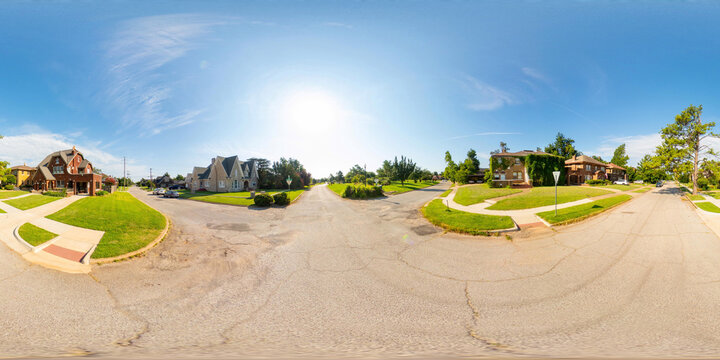 360 equirectangular photo upscale single family homes in Oklahoma City